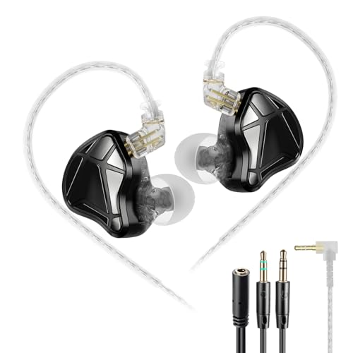 KZ Axas Gaming Earbuds Wired para PS4 PC Xbox PS5, isolamento de